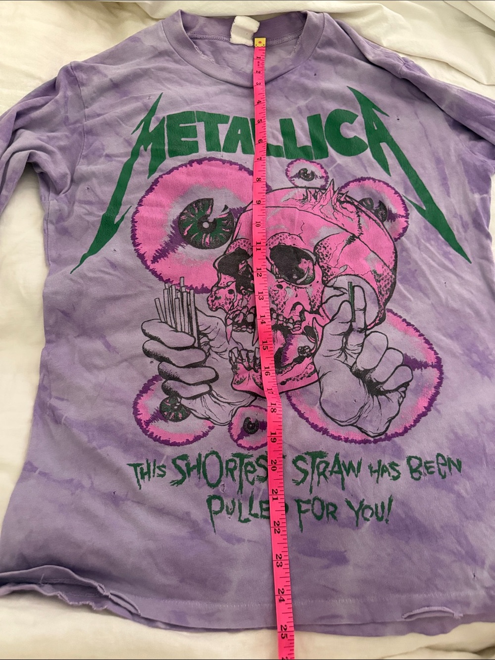 MadeWorn Purple Tie-Dye Band Graphic Tee with Pink Accents - Picture 6 of 6